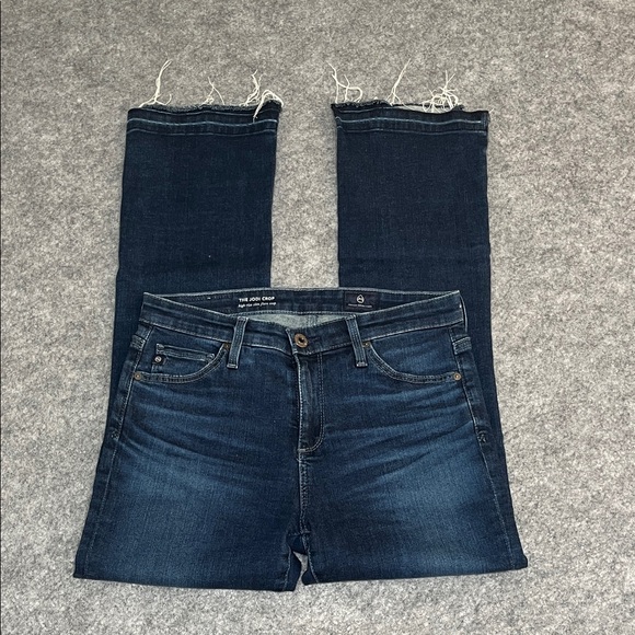 Ag Adriano Goldschmied Denim - Adriano Goldschmied Dark Blue Jeans Women's The Jodi Crop